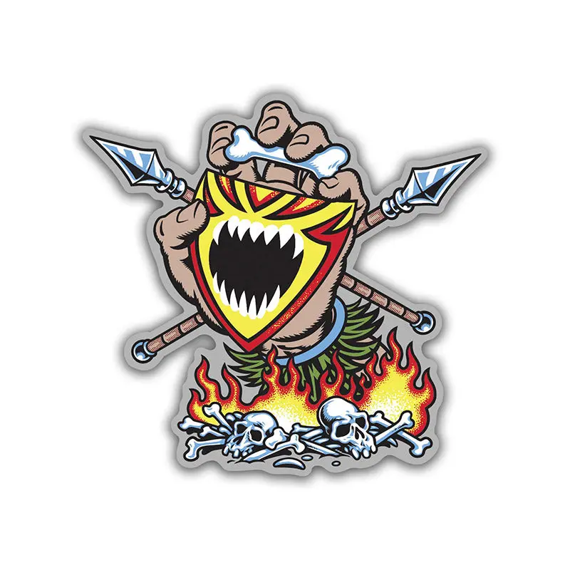 Santa Cruz 4.5" X 4.25" Salba Screaming Witch Doctor Sticker 1