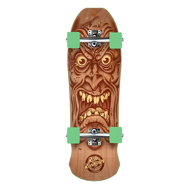 Santa Cruz Roskopp Face 9.5I" X 31" Shaped Cruiser Complete Skateboard (Dylans Special) 1