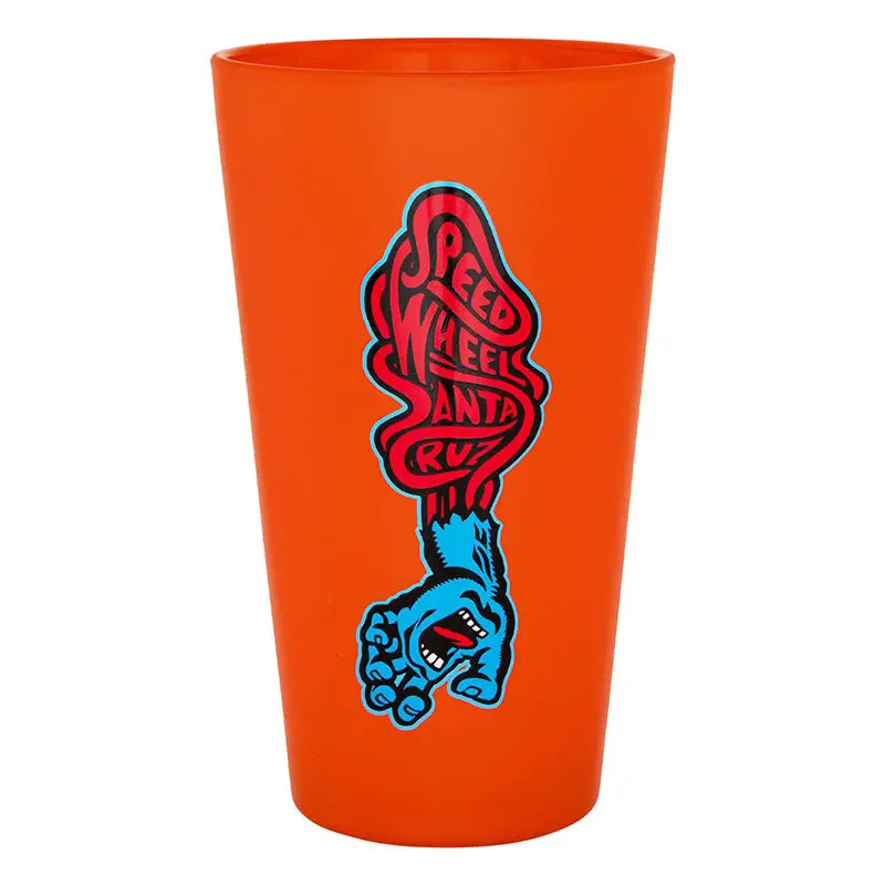 Speed Wheels Screaming Hand Pint Glass Os - Orange Unisex 1
