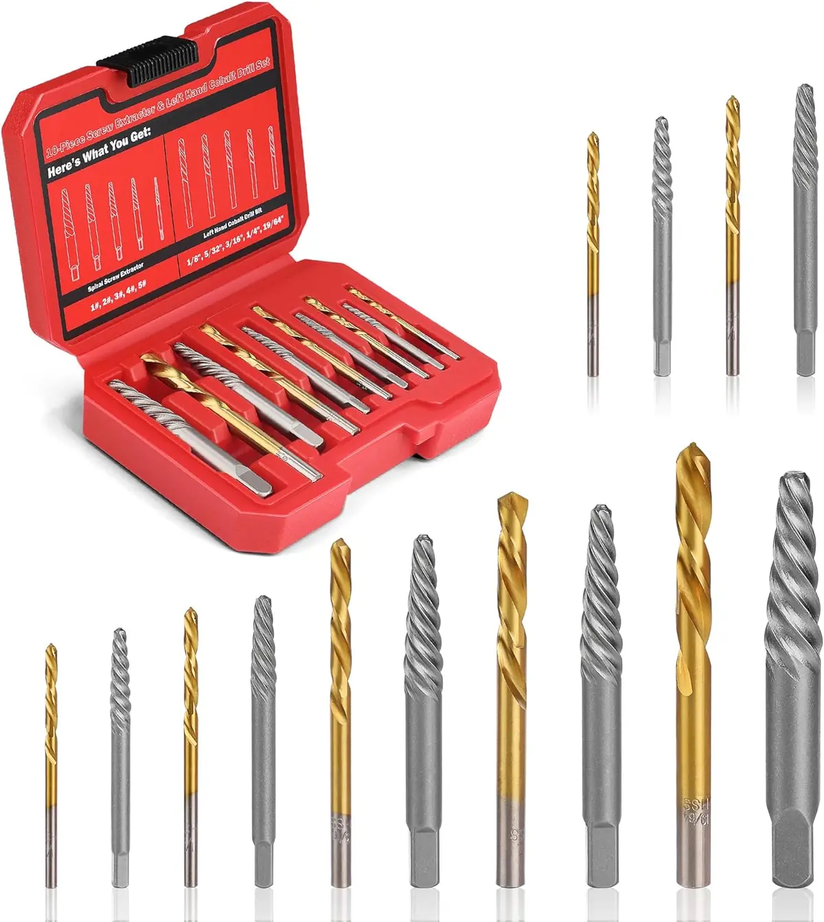 Universal Motorcycle / Atv / Scooter | 14 Pieces Screw Extractor Set (Tool-Mm16) 1