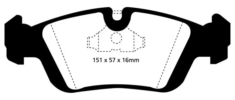 Ebc Yellowstuff High-Performance Front Brake Pads For 1996–1998 Bmw Z3 1.9L 1