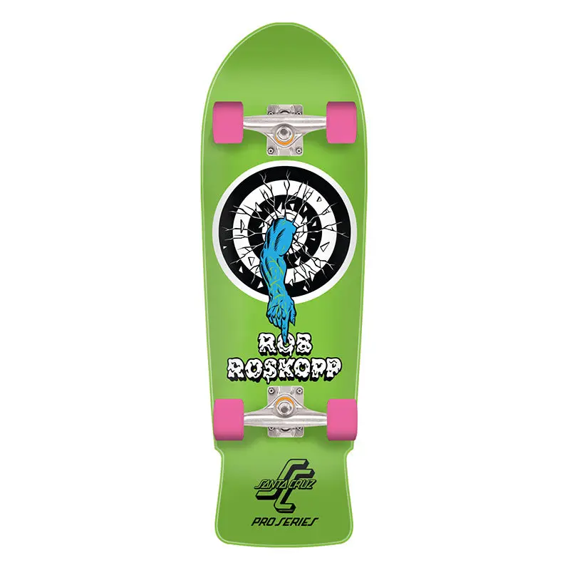Santa Cruz Roskopp One 10.0" X 31.4" Shaped Cruiser Complete Skateboard (Dylans Special) 1