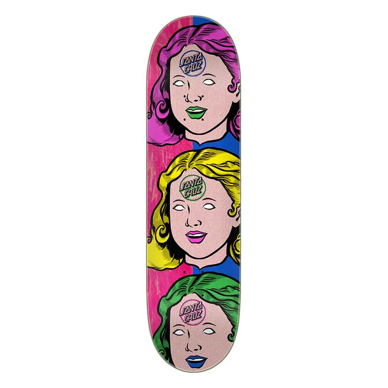 Santa Cruz 8.0" X 30.50" Possessed Head Feelbase Skateboard Deck 1