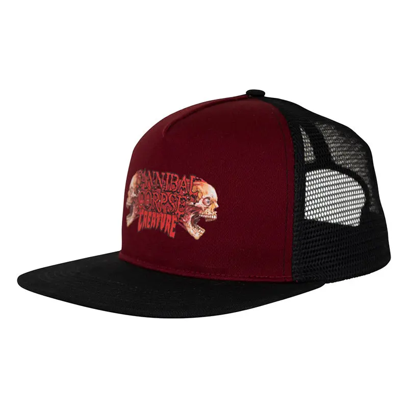 Creature Cannibal Corpse Snapback Structured Hat Cardinal Os Unisex 1