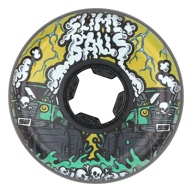 Slime Balls 58Mm 99A Accelerator Vomit Mini Black Skateboard Wheels 4Pk 1