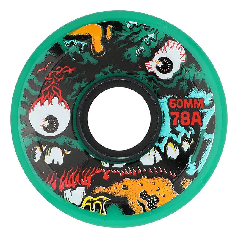 Slime Balls 60Mm 78A Roskopp Face Two Reissue Og Slime Green Skateboard Wheels 4Pk 1