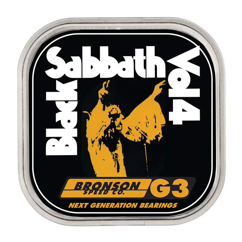Bronson Speed Co. Black Sabbath G3 Skateboard Bearings 8Pk 1