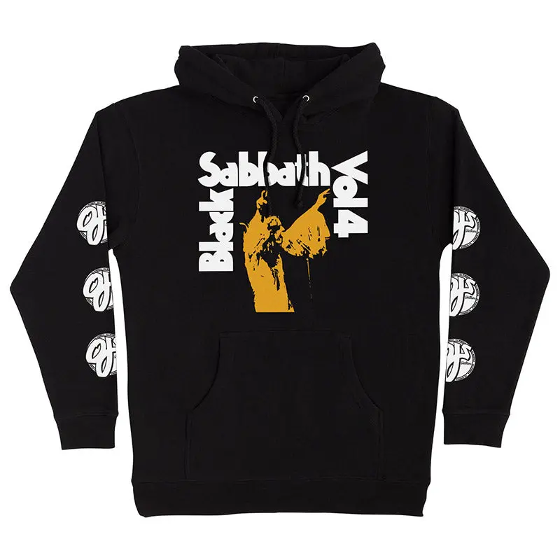 Oj Wheels Black Sabbath Vol 4 P/O Hooded Heavyweight Sweatshirt Black Mens 1