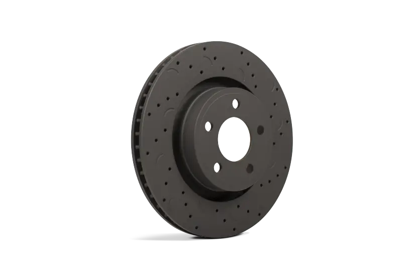 Hawk Talon Drilled & Slotted Front Brake Rotors For 2009 Subaru Forester 1