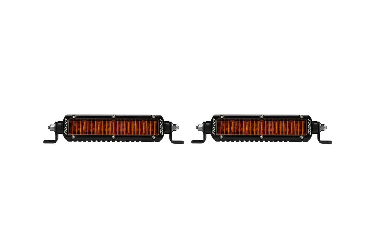 Rigid Sr-Series Sae 6" With Amber Pro Lens | Pair 1