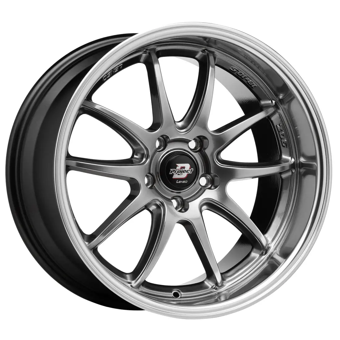Lenso 90-Z Wheel Hyper Black Mirror Lip 1