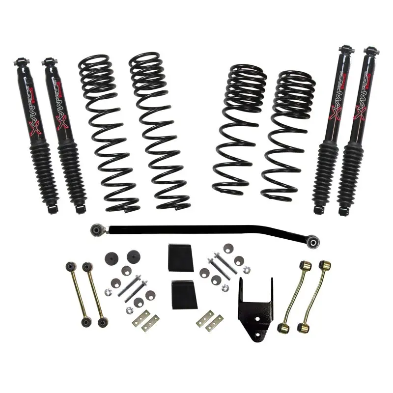 Skyjacker Diesel Dual-Rate Long-Travel Lift Kit – 3.5–4 Inch Raise With Max Black Shocks For 2020 Jeep Jl 4Wd 1