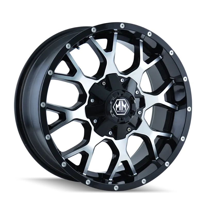 Mayhem Warrior 18X9 Black/Machined Wheel – 5X114.3 1