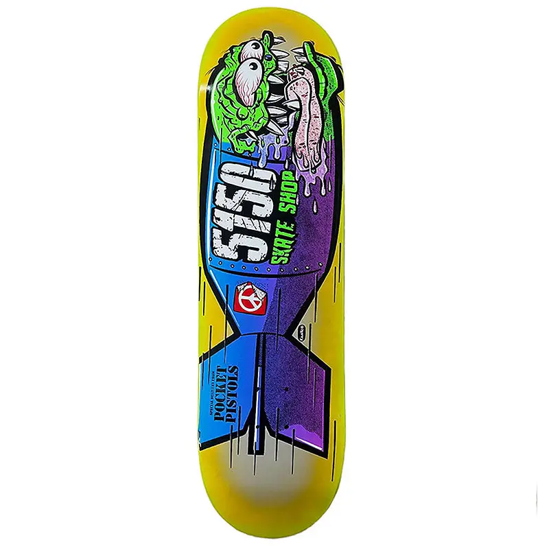 Pocket Pistols X 5150 Skate Shop Collab 8.25" Skateboard Deck B-1 1
