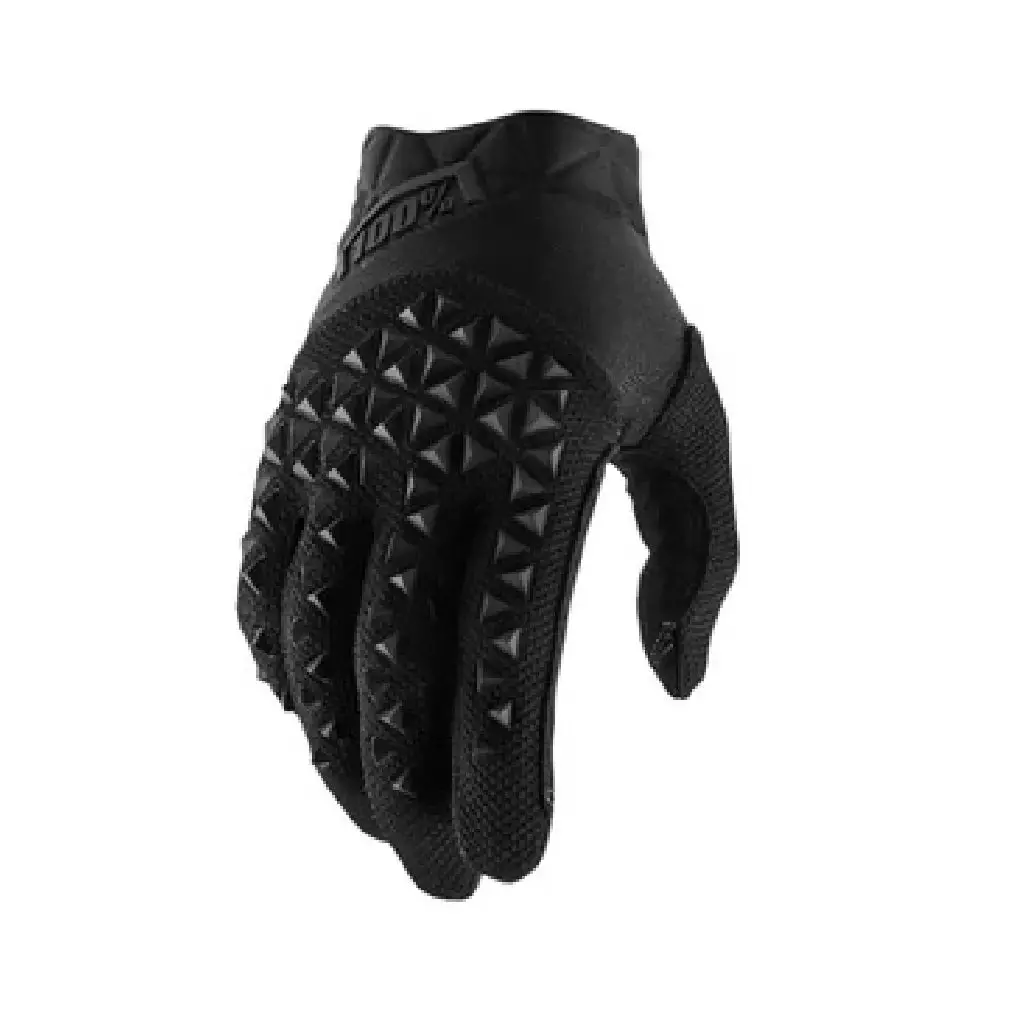 100% Percent Airmatic Charcoal / Black Gloves 1