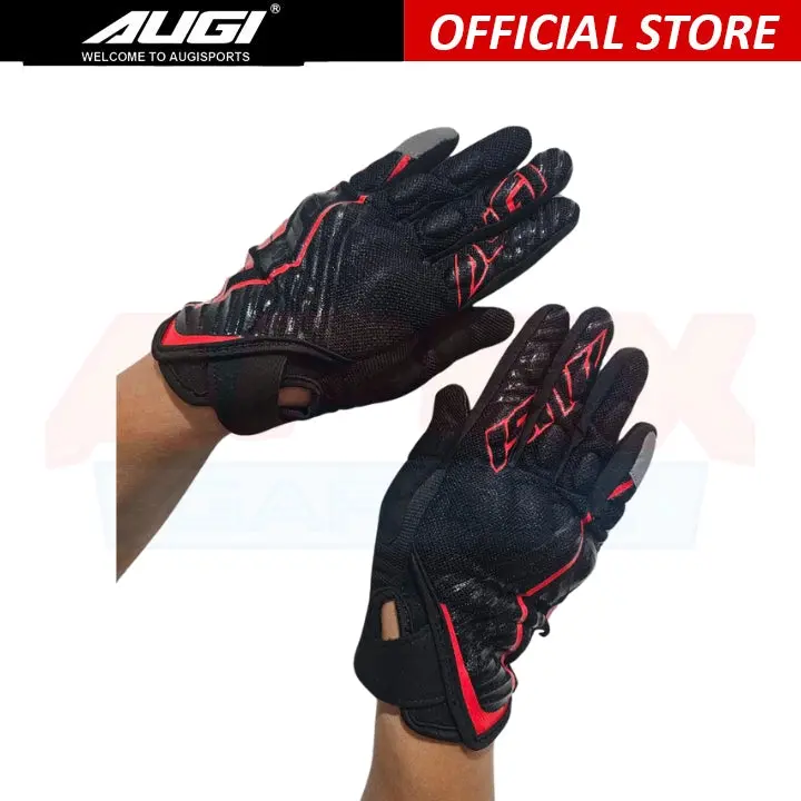 Augi Riding Gloves Amg03 Red 1