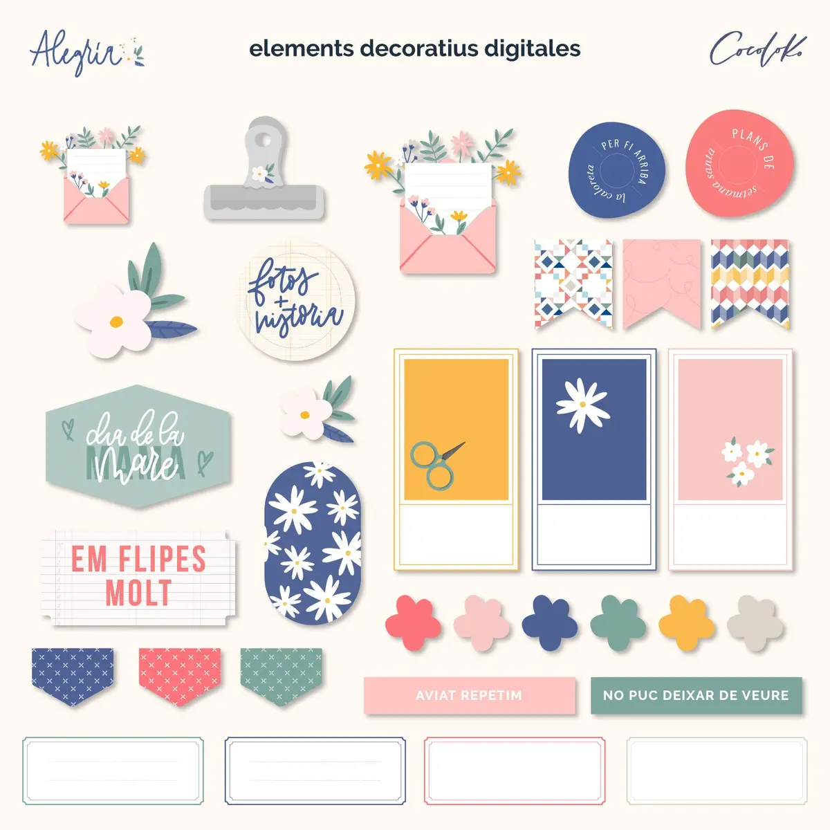 Pack D'elements Digitals Alegria En Català 1