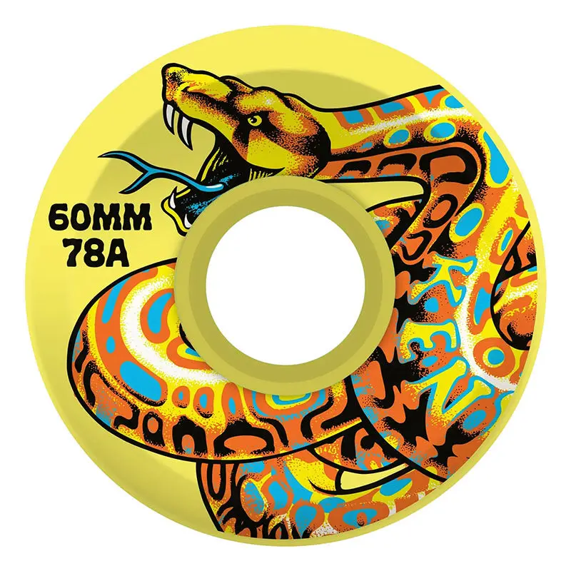 Slime Balls 60Mm 78A Jeff Kendall Snake Yellow Og Skateboard Wheels 4Pk 1