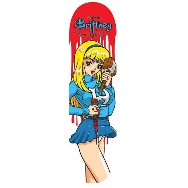Hook-Ups 8.25" X 32.25" Brittney Skateboard Deck 1