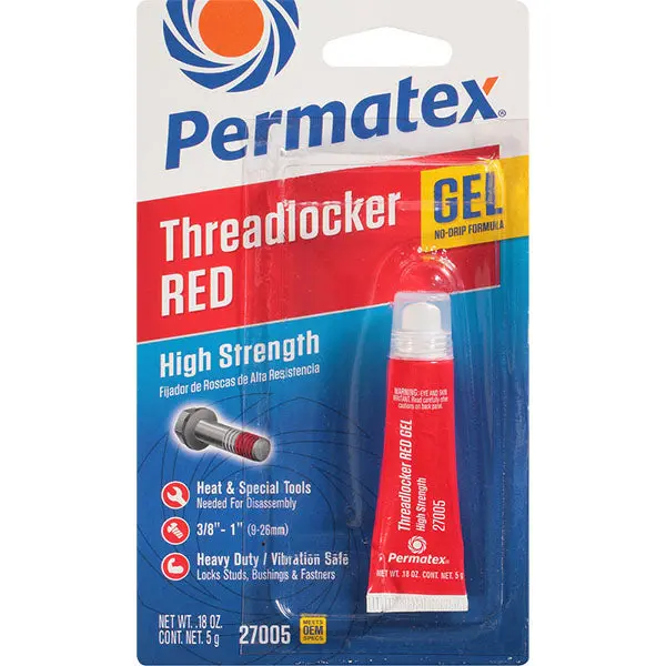 Permatex - Threadlocker Red Gel 5G 1