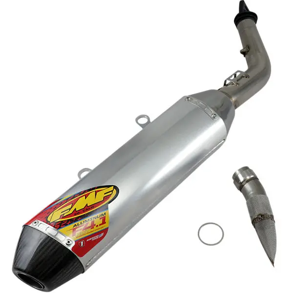 FMF Factory 4.1 RCT Aluminum Slip-On Exhaust System with Stainless Steel Mid Pipe – Compatible with KTM Motorcycles - Image 3