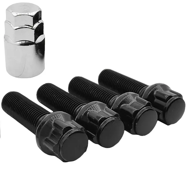12X1.5 Ball Seat Lug Bolts (Wheel Locks) 28 Mm - 60 Mm Shank Length 1