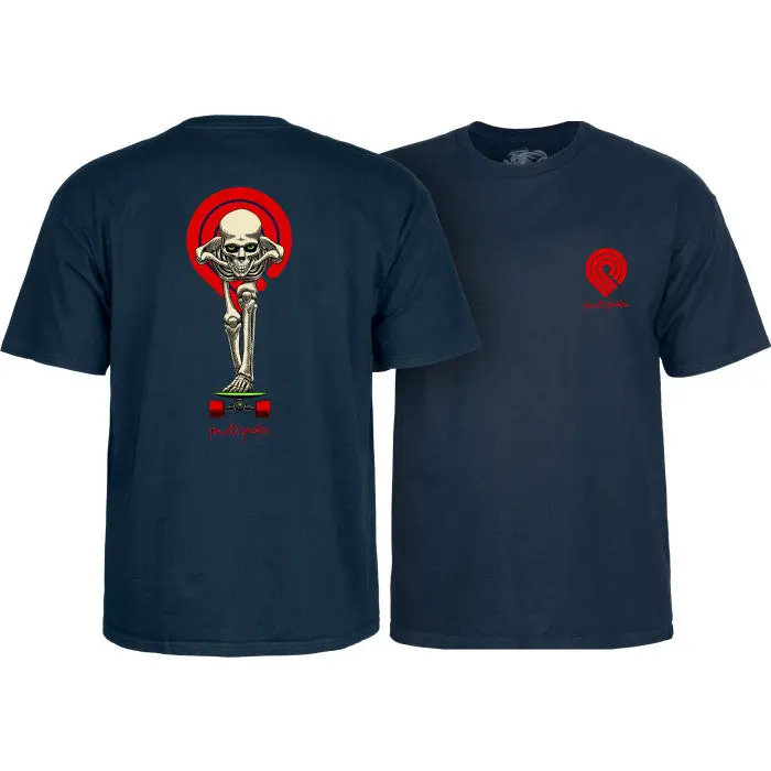 Powell Peralta - Tucking Skeleton T-Shirt (Navy) 1