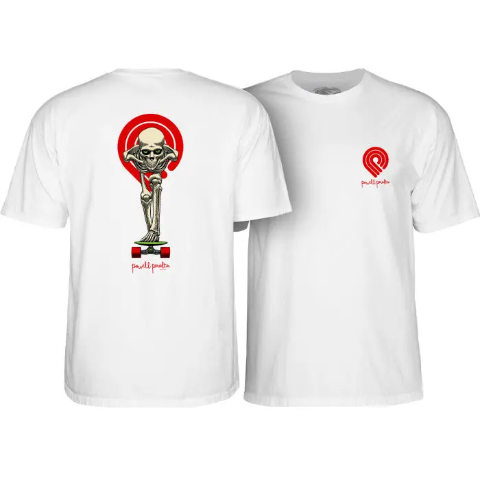 Powell Peralta - Tucking Skeleton T-Shirt (White) 1