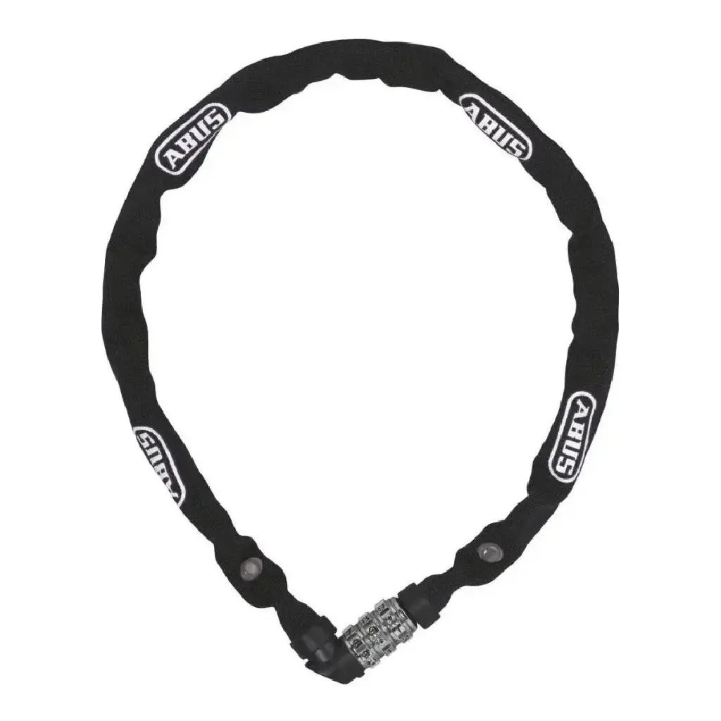 Abus 1200 Web 110Cm Chain Combination Lock Black 1