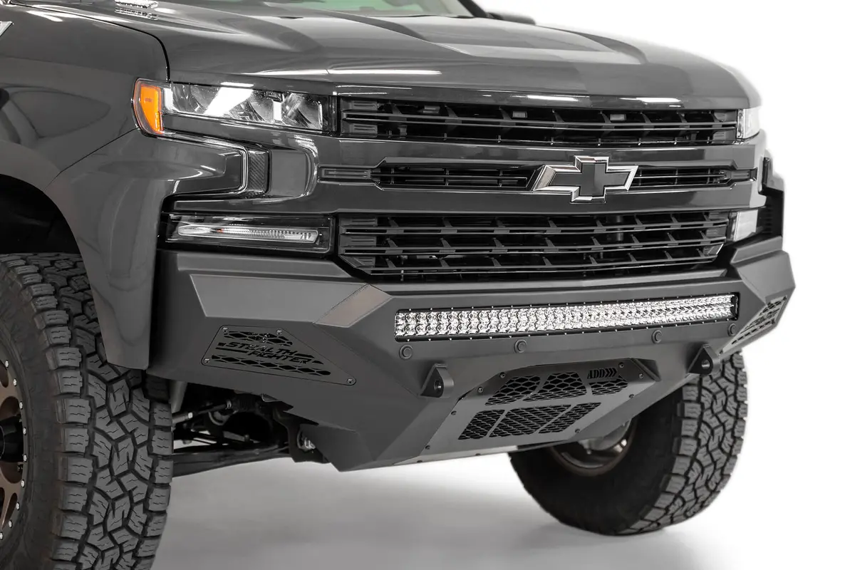 2019-2021 Chevy Silverado 1500 Stealth Fighter Front Bumper 1