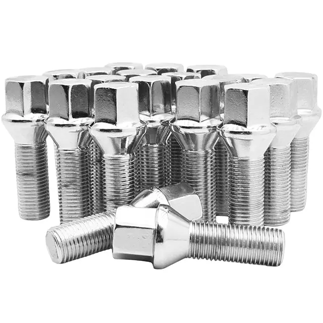 M12x1.25 Conical Seat Lug Bolts, 28 Mm - 60 Mm Shank Length 2