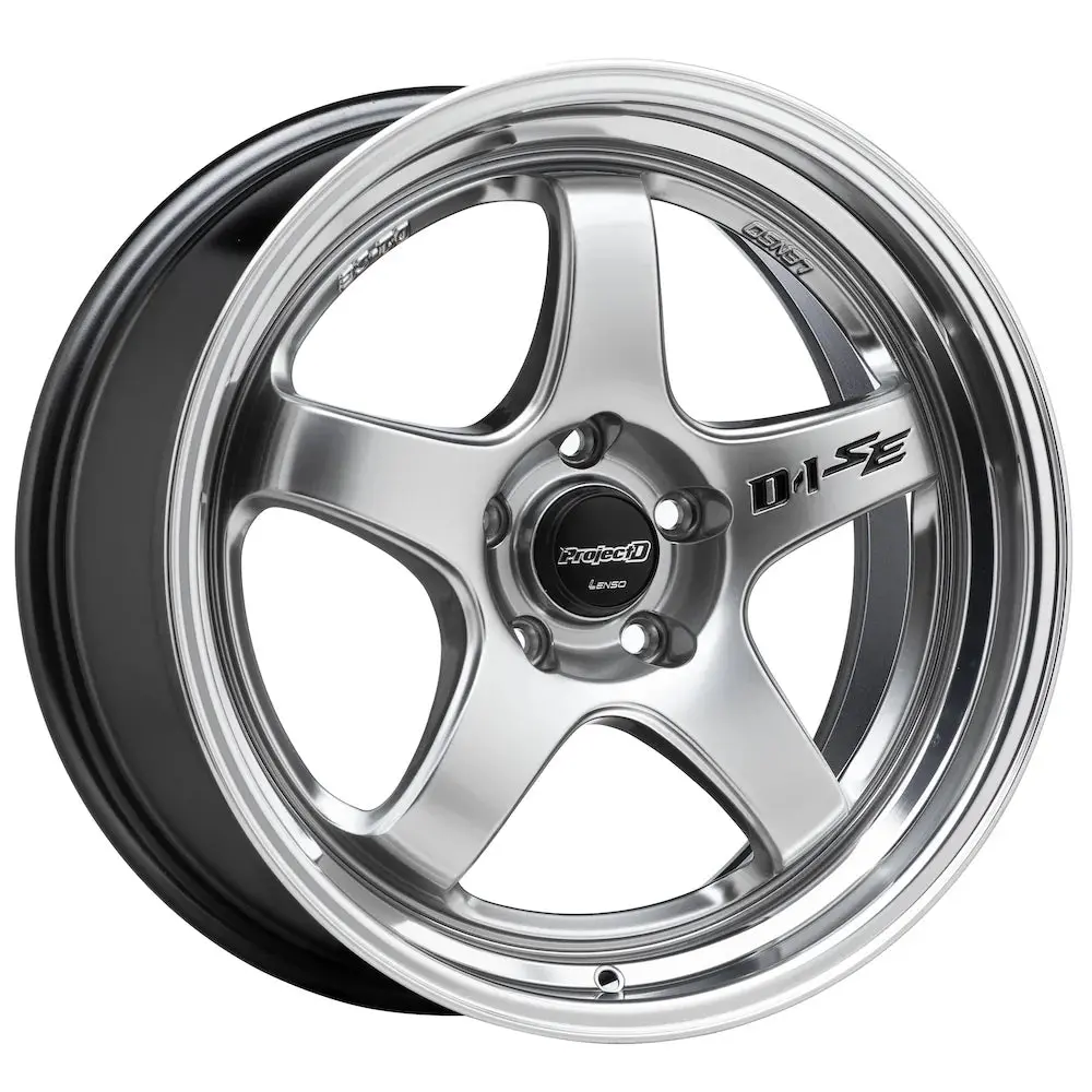 Lenso D-1Se Wheel Hyper Silver Mirror Lip 1