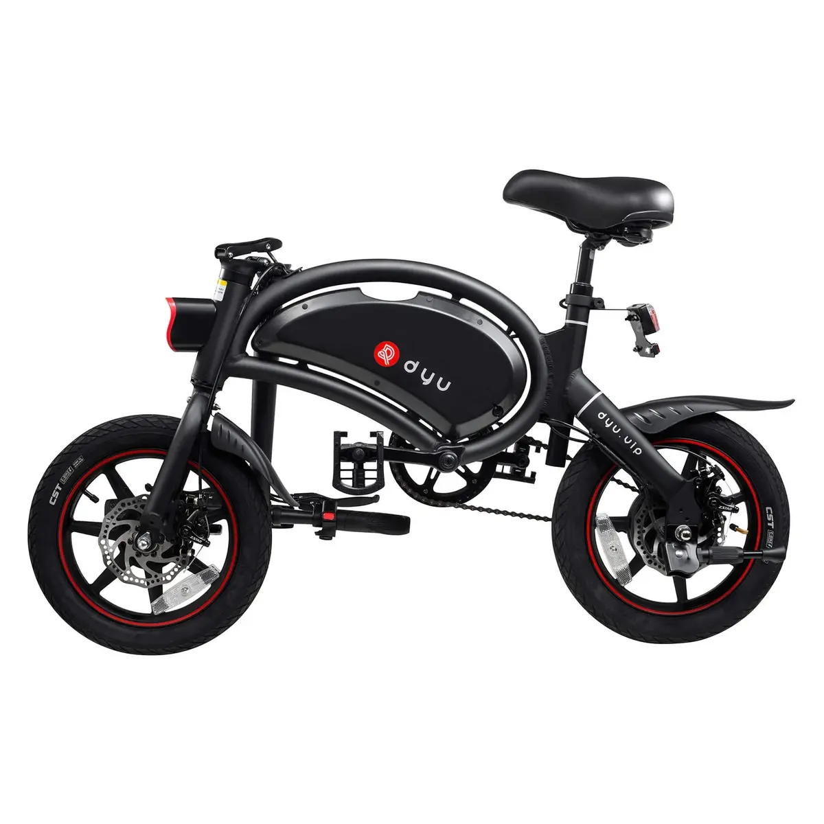 Dyu D3+ Smart Electric Bike - Black 1