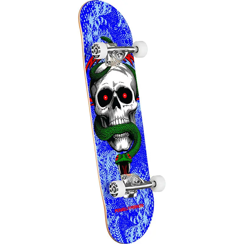 Powell Peralta 8.25" X 31.95" Skull & Snake Birch Blue Complete Skateboard (Dylans Special) 1