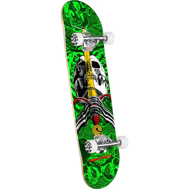 Powell Peralta 8" X 31.45" Skull & Sword Birch Green Complete Skateboard (Dylans Special) 1
