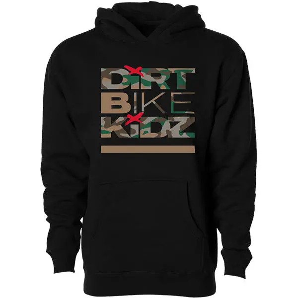 Dirt Bike Kidz - Classic Camo Hoodie (Youth) 1