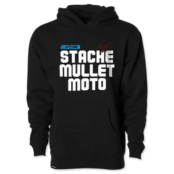 Dirt Bike Kidz - Stache Mullet Moto Hoodie (Youth) 1