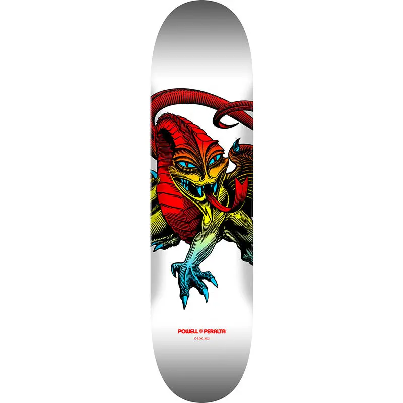 Powell Peralta 8.75" X 32.95" Cab Dragon Yellow Fade / White - 245 K21 Skateboard Deck 1