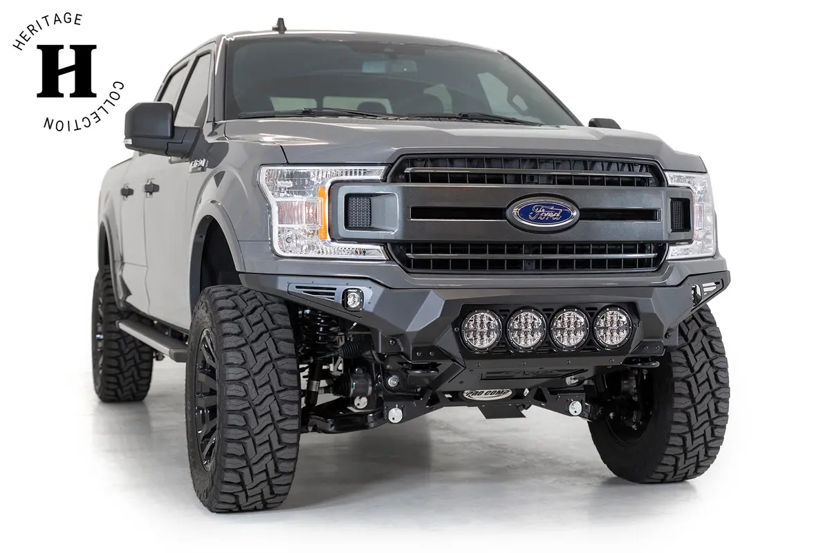 2018-2020 Ford F-150 Bomber Front Bumper | Rigid Light Mounts | Heritage 1