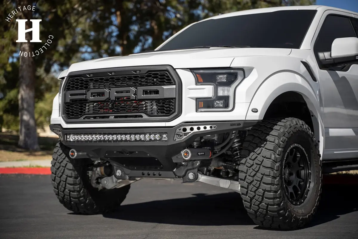2017-2020 Ford Raptor Rock Fighter Frame Cut Front Bumper | Heritage 1