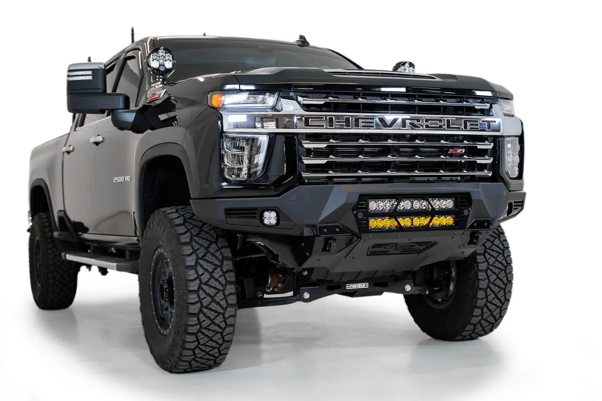 2020-2023 Chevy 2500/3500 Bomber Front Bumper (20 Inch Lights) 1