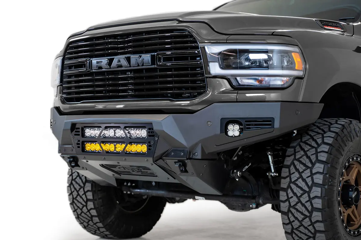 2019-2023 Ram 2500/3500 Bomber Front Bumper (Dual 20 Inch Lights) 1