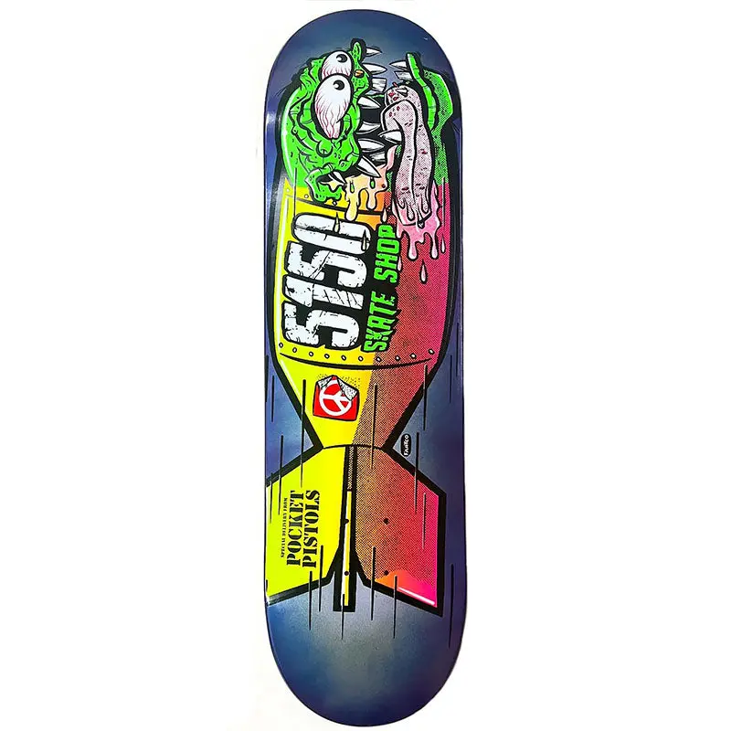 Pocket Pistols X 5150 Skate Shop Collab 8.5" Skateboard Deck A-8 1