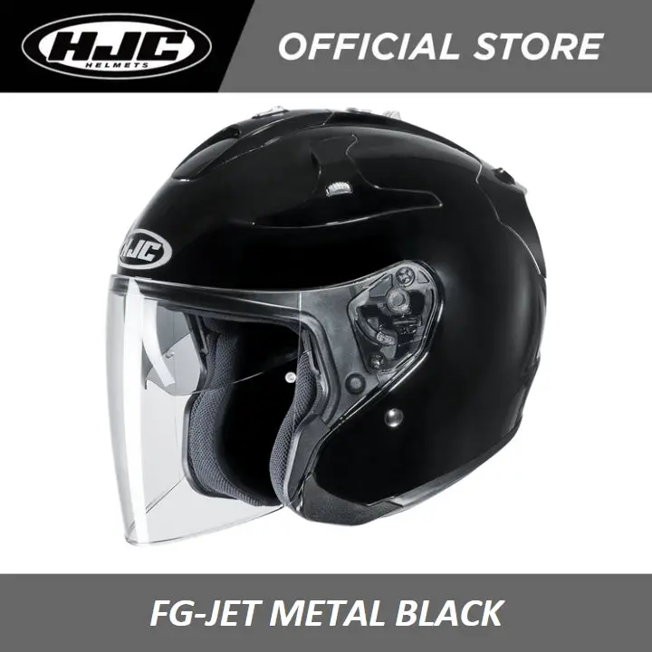 Hjc Helmets Fg-Jet Metal Black 1