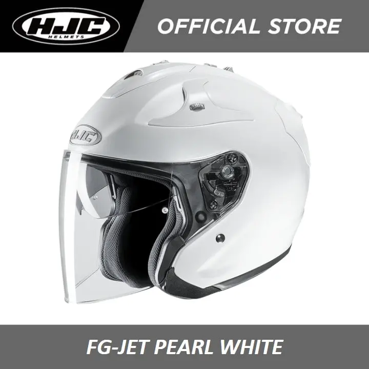Hjc Helmets Fg-Jet Pearl White 1