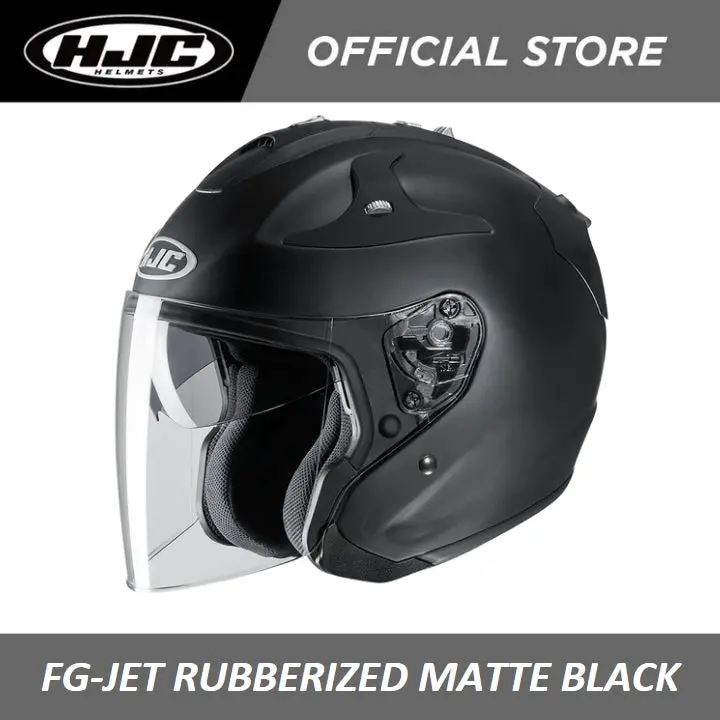 Hjc Helmets Fg-Jet Rubbertone Flat Black 1