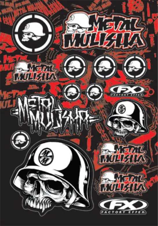 Factory Effex - Metal Mulisha Skull Sticker Sheet 1