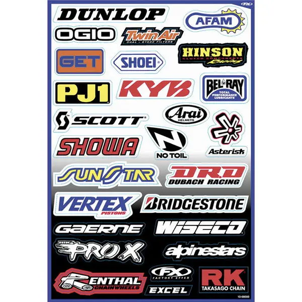 Factory Effex - Sponsor Kit Sticker Sheets 1
