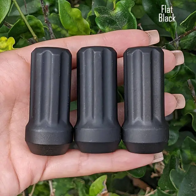 32 Pc 14X1.5 7-Spline Lug Nuts 2" Tall - Powder Coated + 2 Key Sockets 15