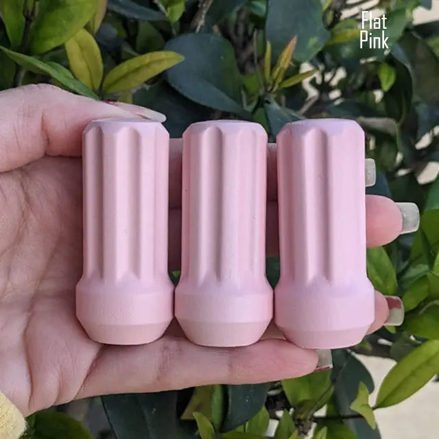 32 Pc 14X1.5 7-Spline Lug Nuts 2" Tall - Powder Coated + 2 Key Sockets 21